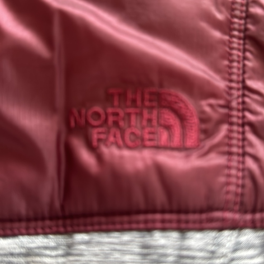 North Face burgundy and gray vest - Picture 2 of 8